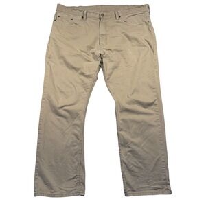 Levis 559 Relaxed Straight Pants Mens 40x30 Khaki Tan Cotton Twill White Tab